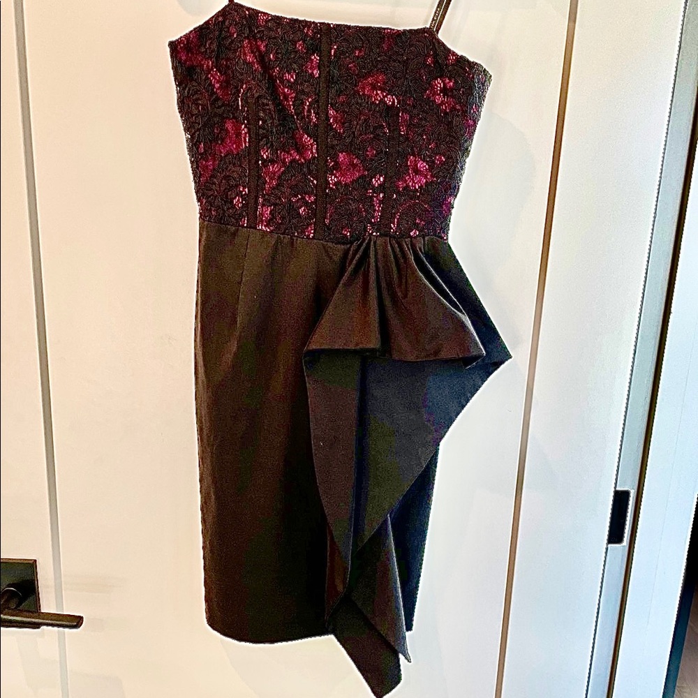 NEW David Meister strapless cocktail dress